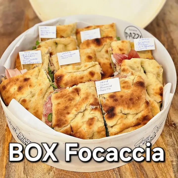 Box de focaccias Pazzi à partager